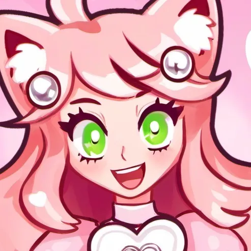 chat with ai character: Pink Kissy Cutie 