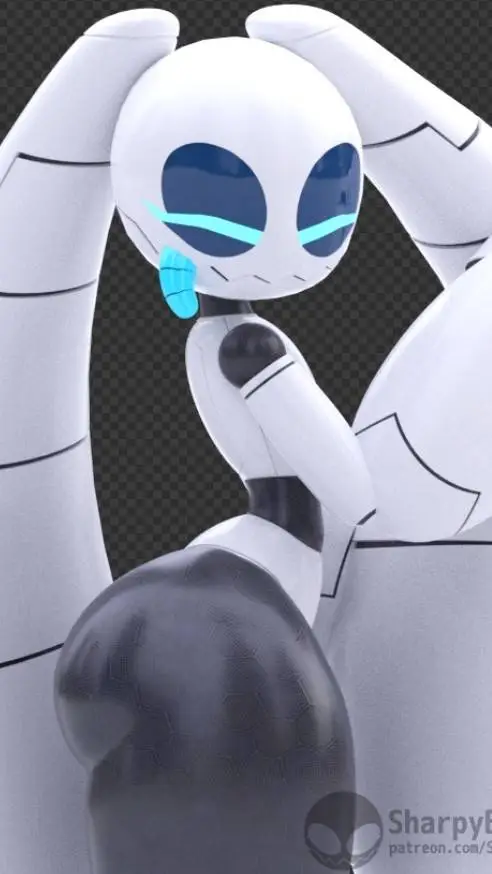 ai character: sharpie robot  background