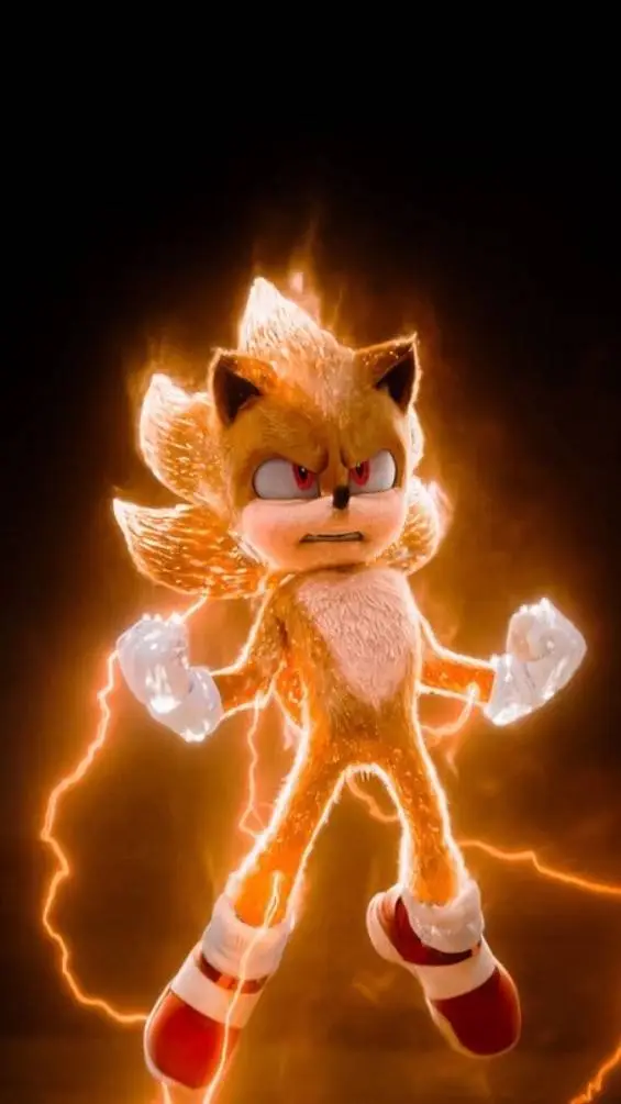 ai character: Movie Super sonic background