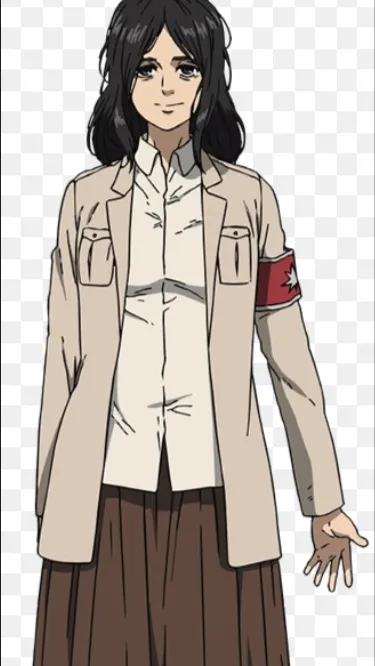 ai character: Pieck finger aot background