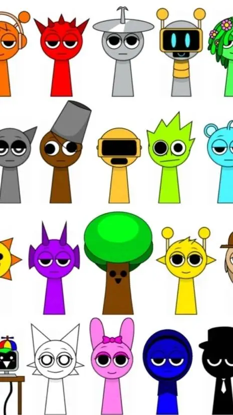 ai character: Sprunki (all) background