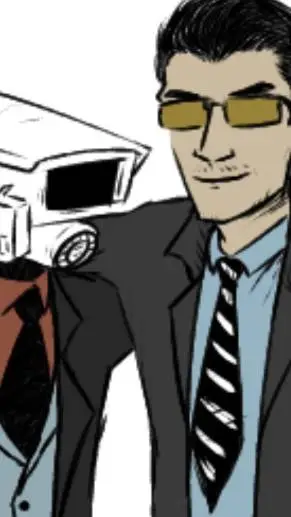 ai character: luky camara  background
