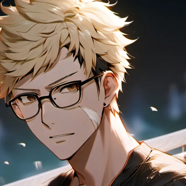 chat with ai character: tsukishima kei
