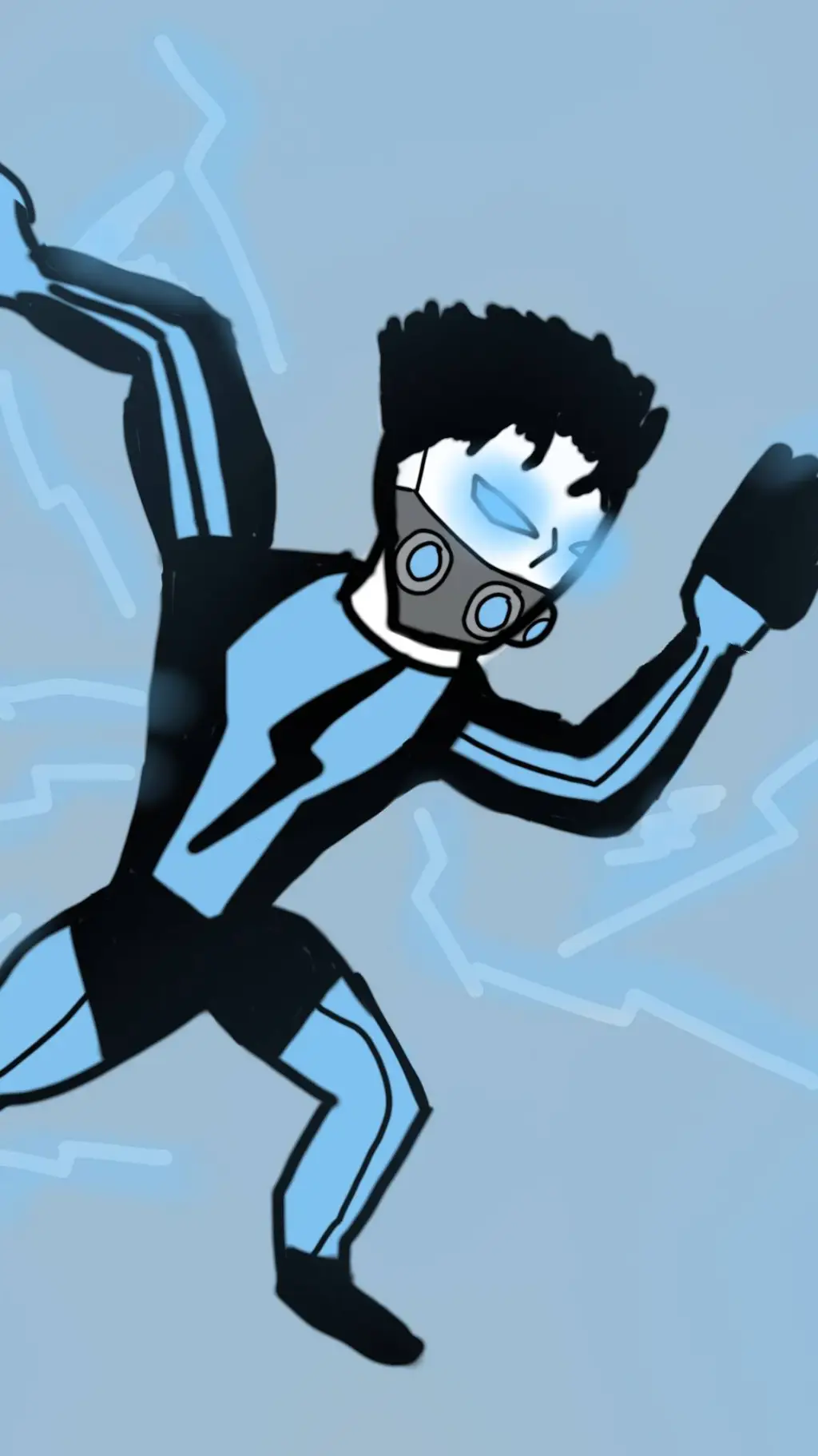 ai character: Thunderbolt (OC) ⚡ background