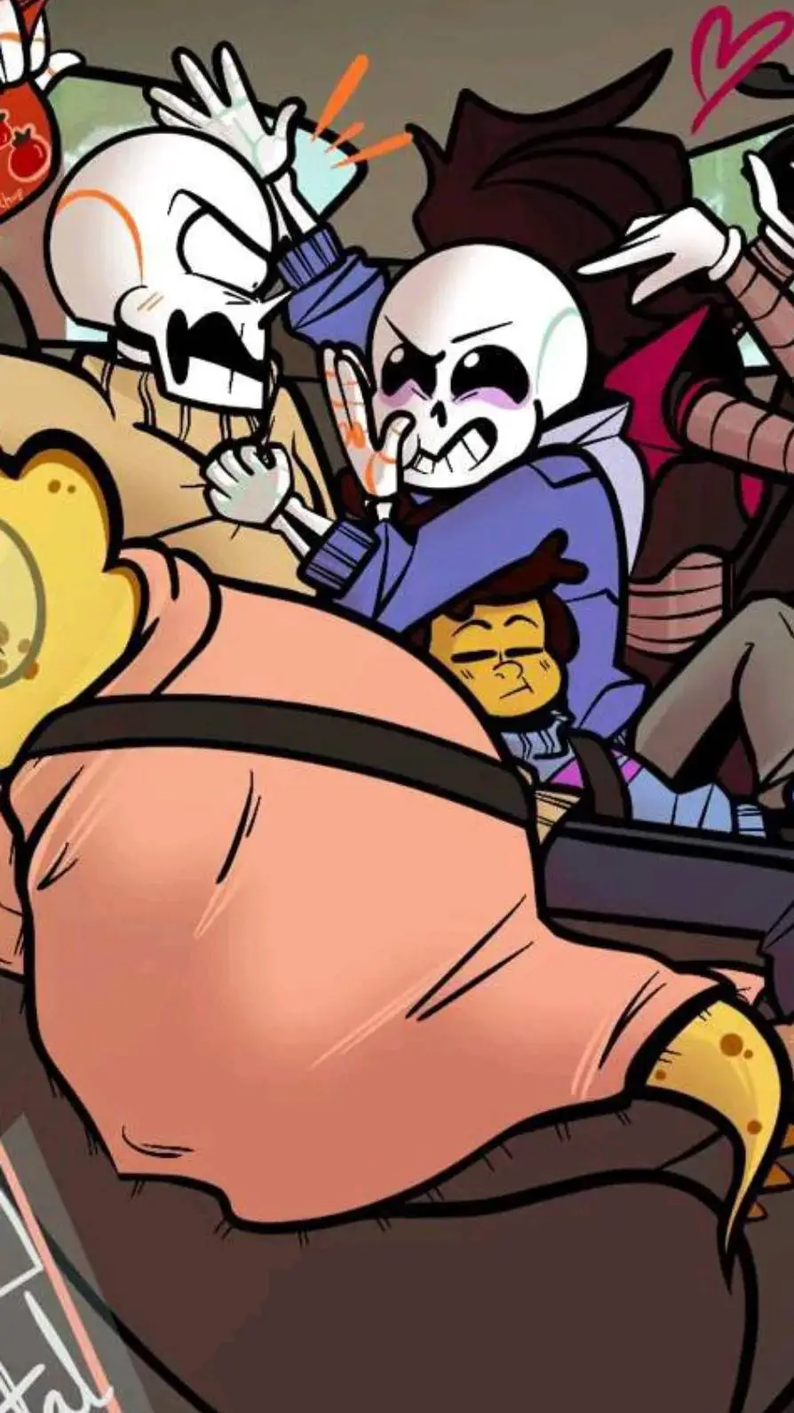 ai character: Undertale CAR background