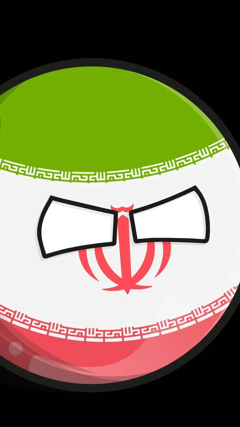 ai character: Iran countryball background