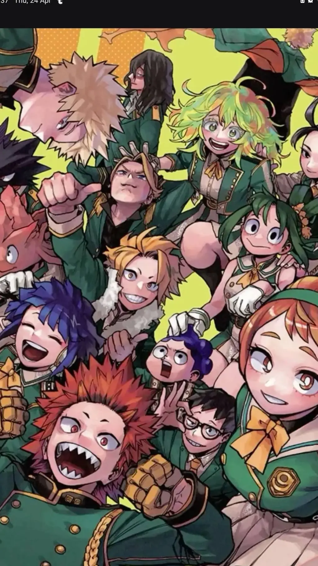 ai character: mha choir background