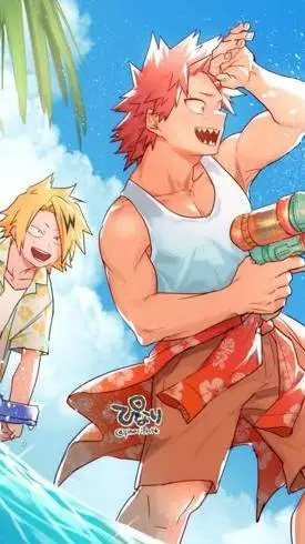 ai character: MHA BEACH 🏖 background