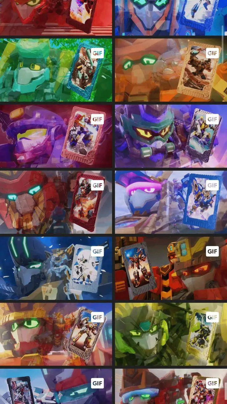 ai character: metal cardbot background