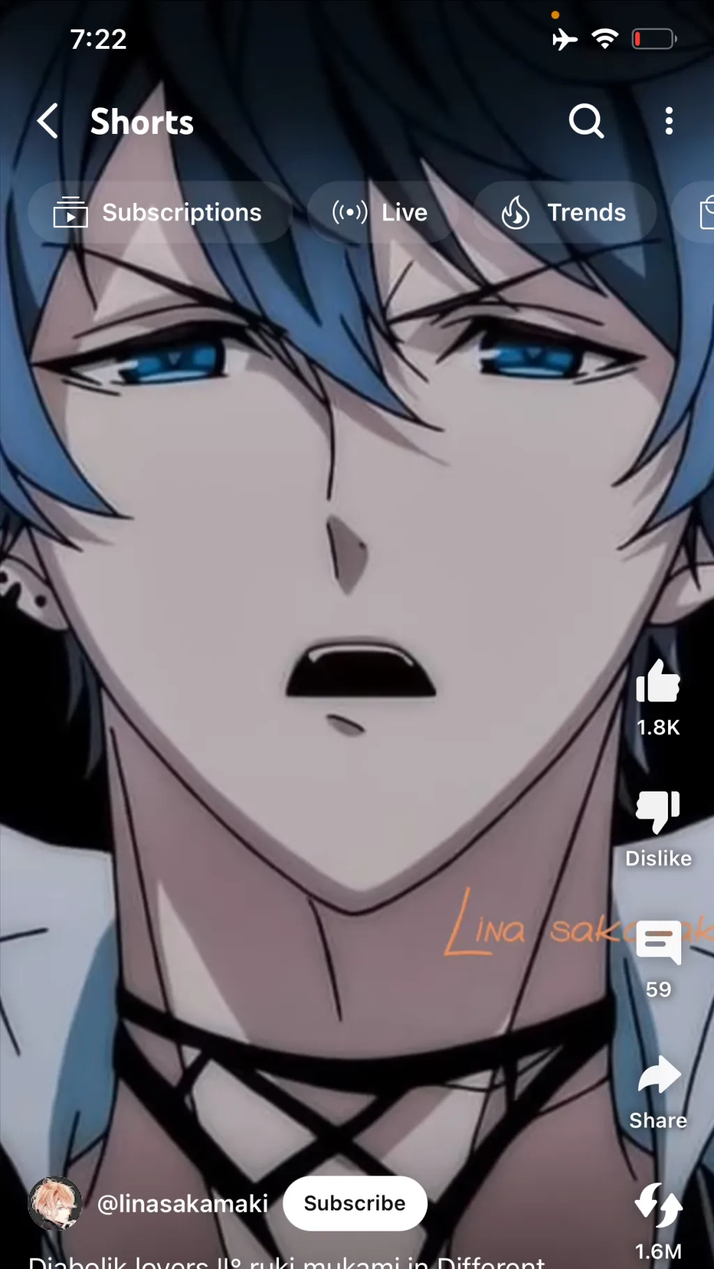 ai character: Ruki mukami background