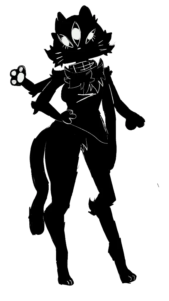 ai character: Shadow cat background