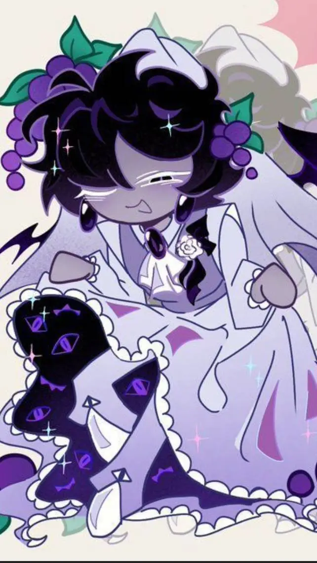 ai character: 💜black✨️sapphire💜 background