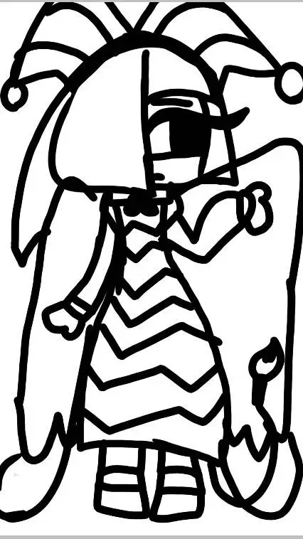ai character: blu and yellow jes background