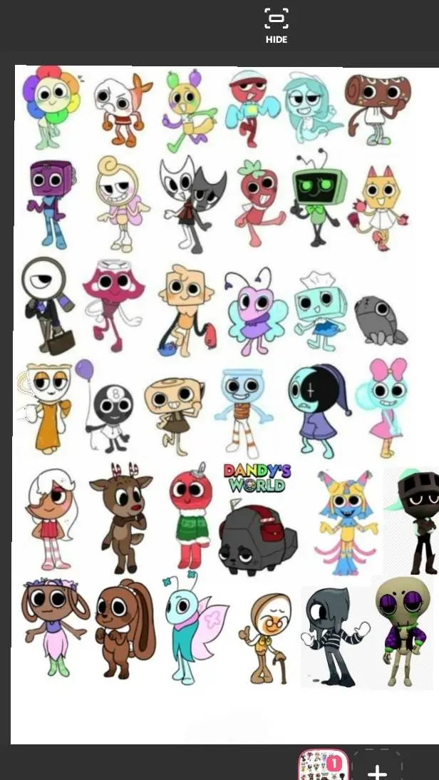 ai character: Dandyworld•☆ background