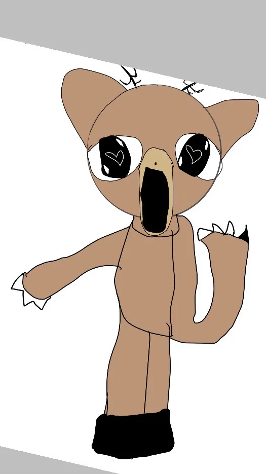 ai character: Deer background