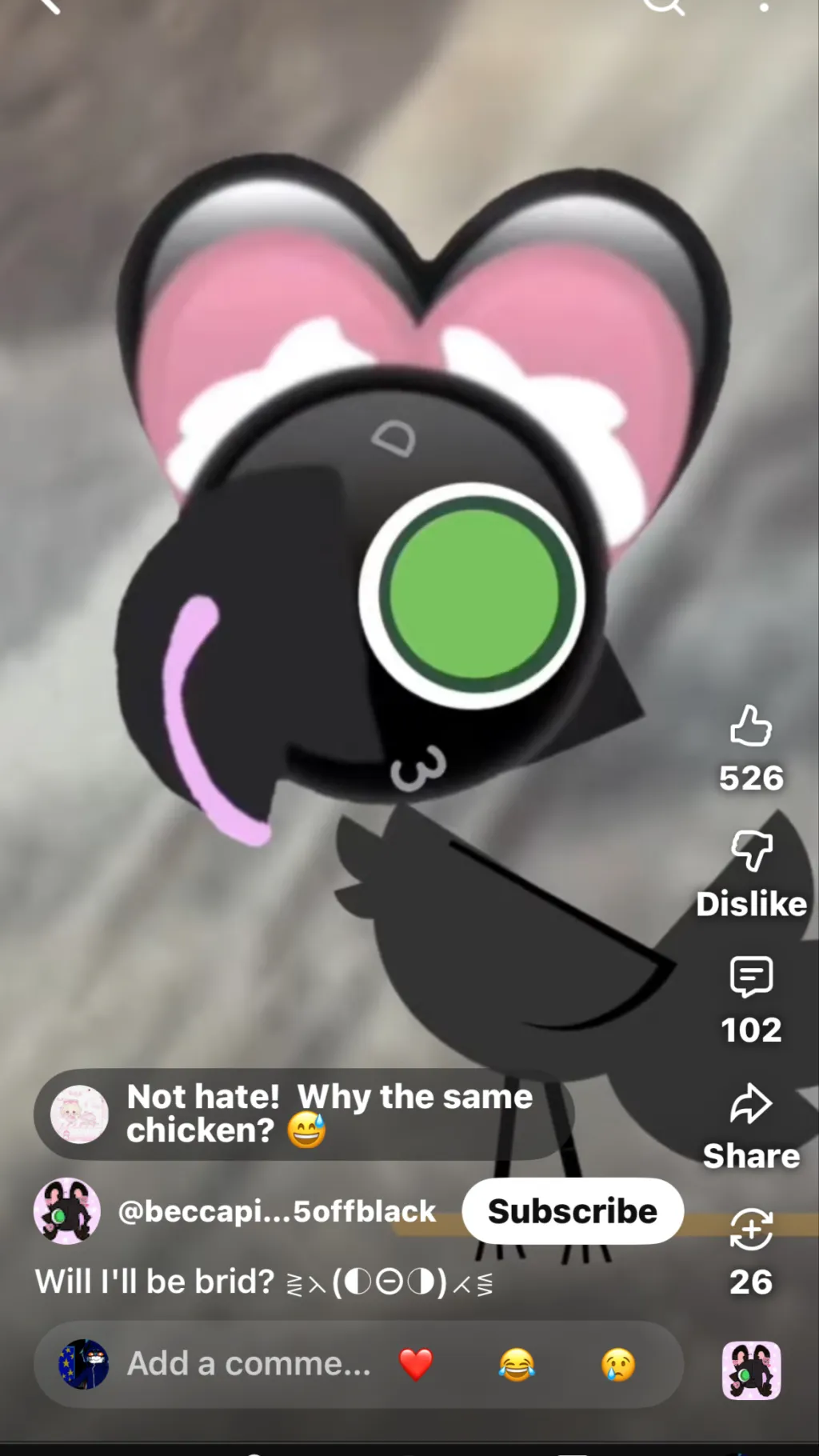 ai character: Becca...........  background