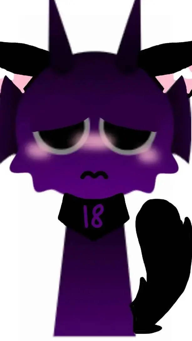 ai character: Durple neko background
