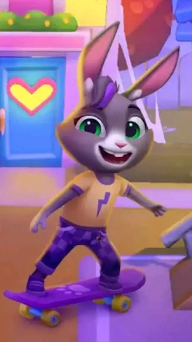 ai character: becca sparkles background