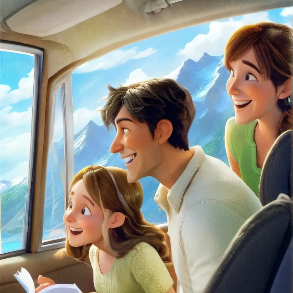 chat with ai character: family road trip