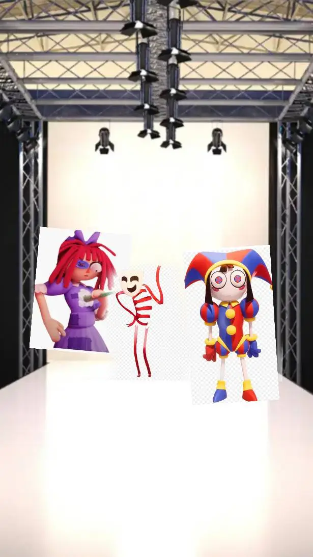 ai character: tadc fashion show background