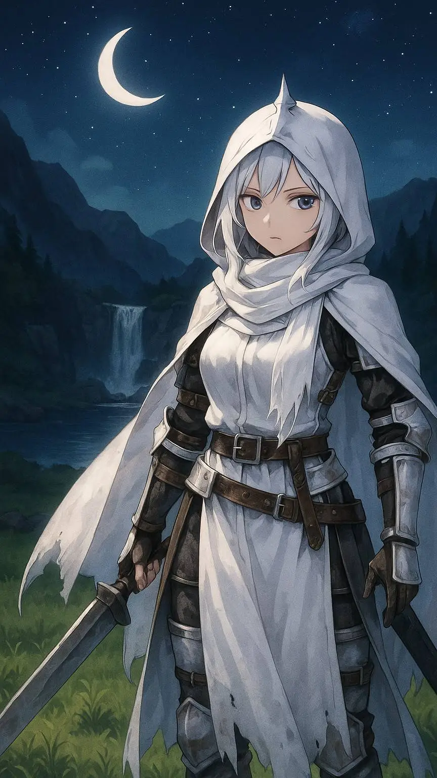ai character: White Knight (???) background