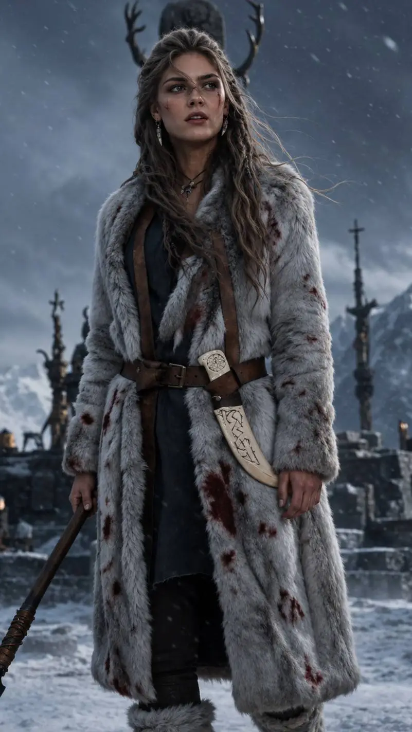 ai character: She-wolf  background