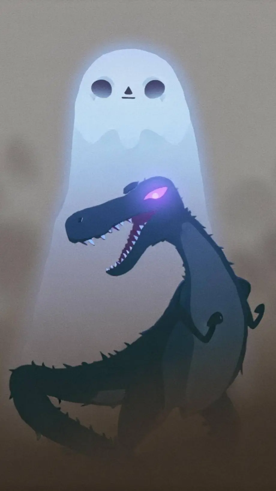 ai character: Tiranosaunuos background