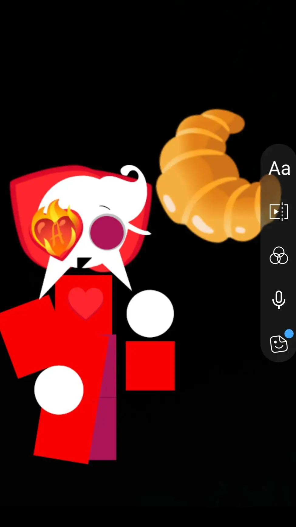 ai character: softie!  background