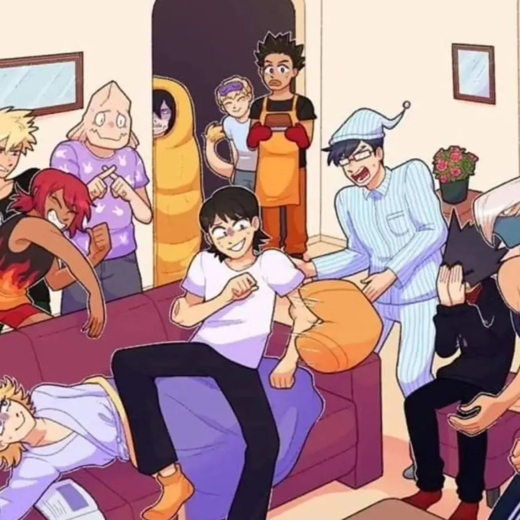 chat with ai character: mha sleepover