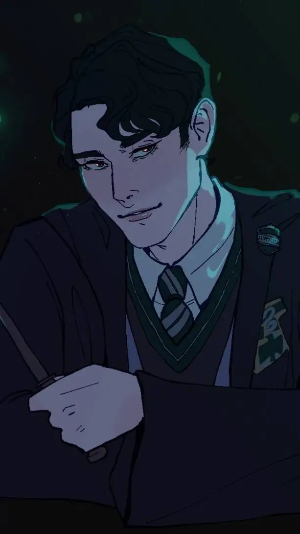 ai character: tom Riddle  background