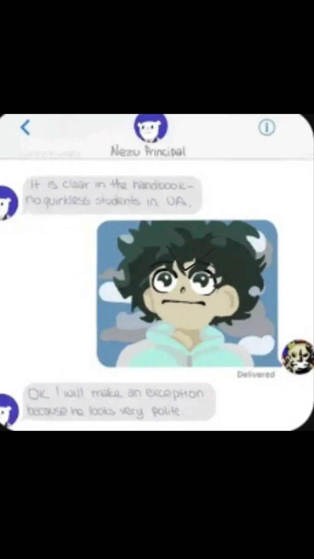 ai character: Deku <3 background