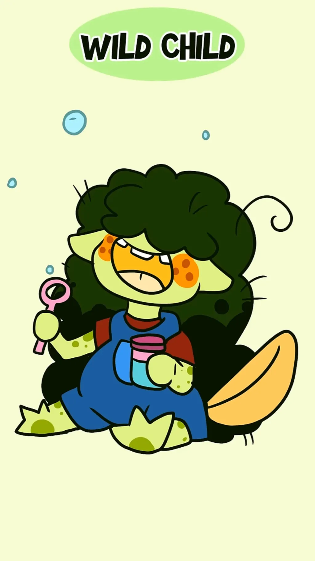 ai character: Wild child! background