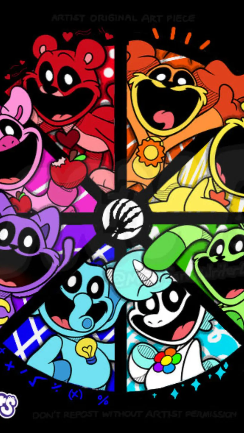 ai character: Smiling critters! background