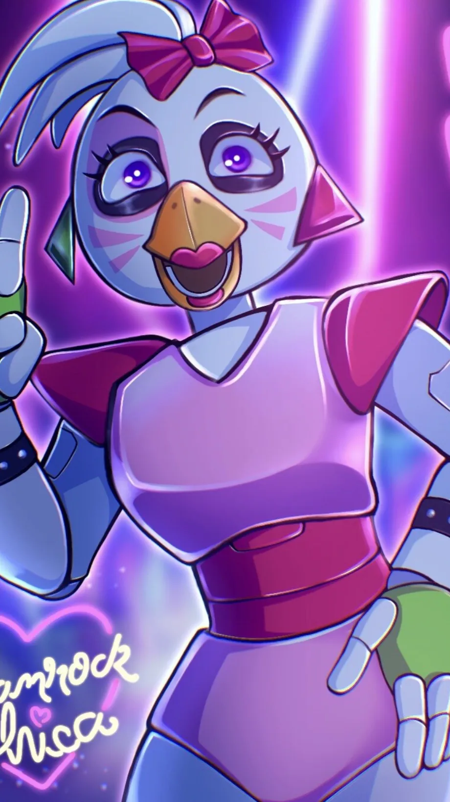 ai character: 🍕Glam chica🎀 background