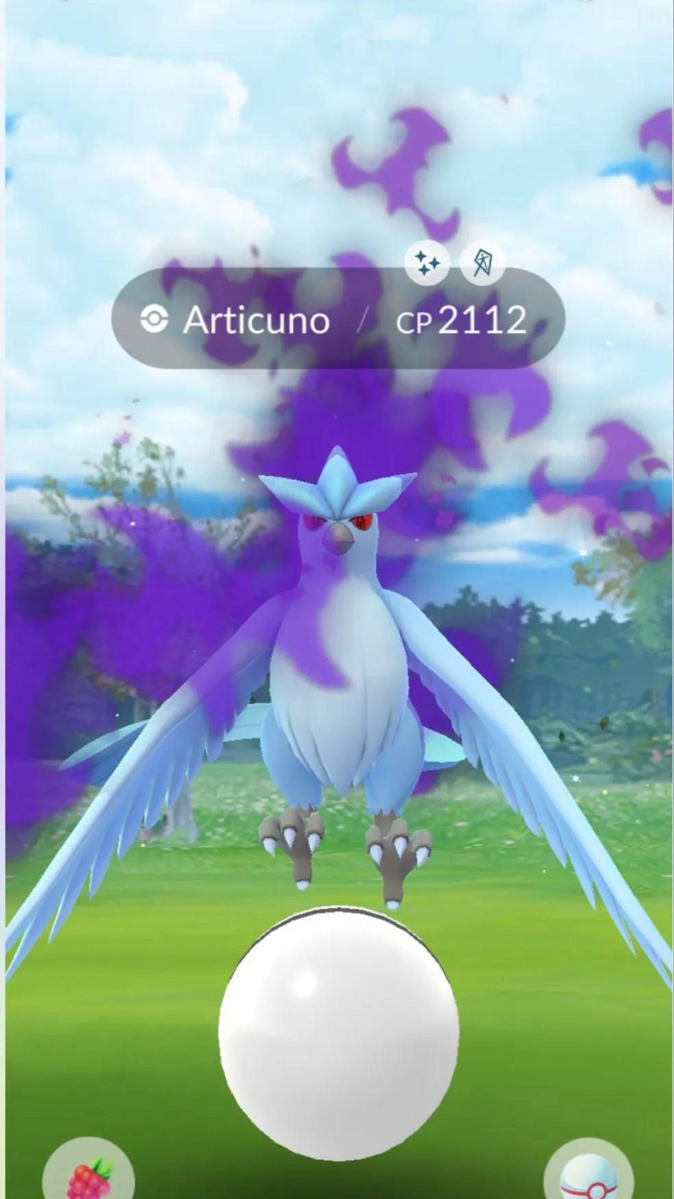 ai character: Shiny articuno background