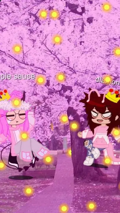 ai character: apple and diamond💓 background