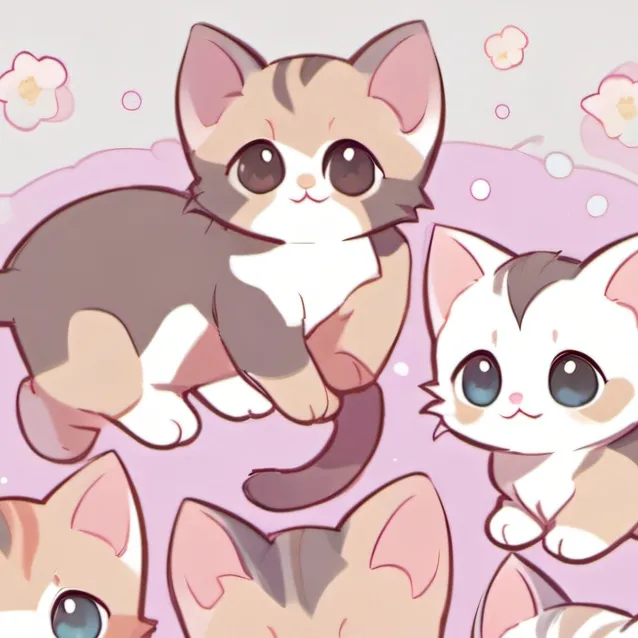 chat with ai character: 100 kittens 