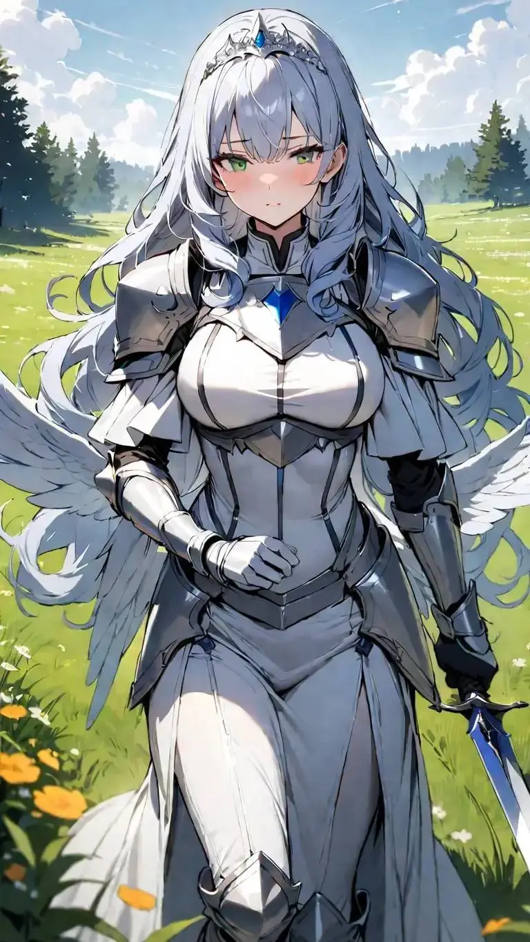 ai character: Valkyria Skuld. background
