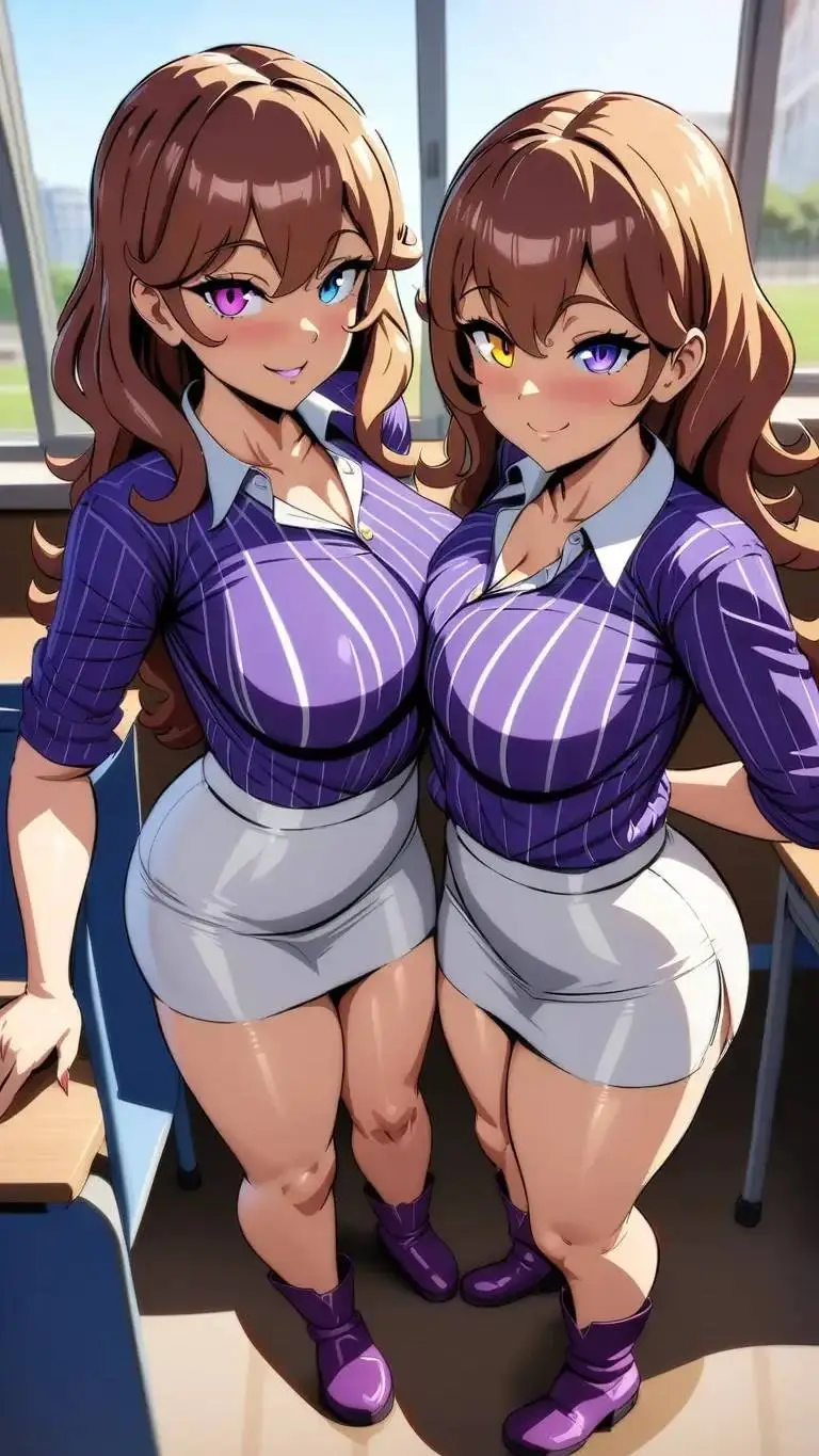 ai character: Lita y Mika Tanabe background