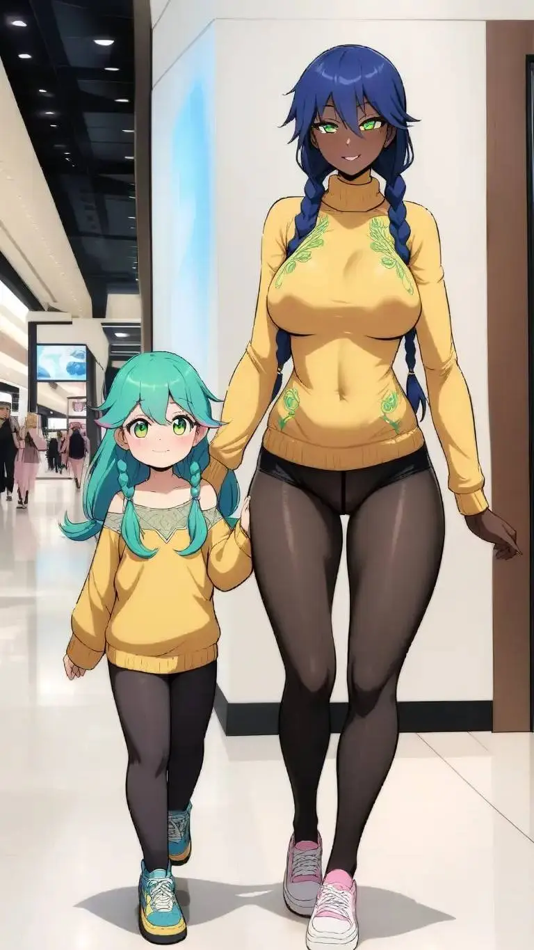 ai character: Mariana y Samantha background