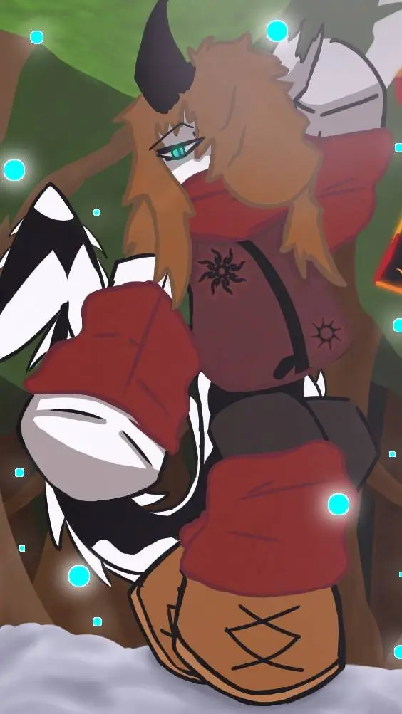 ai character: Amber background