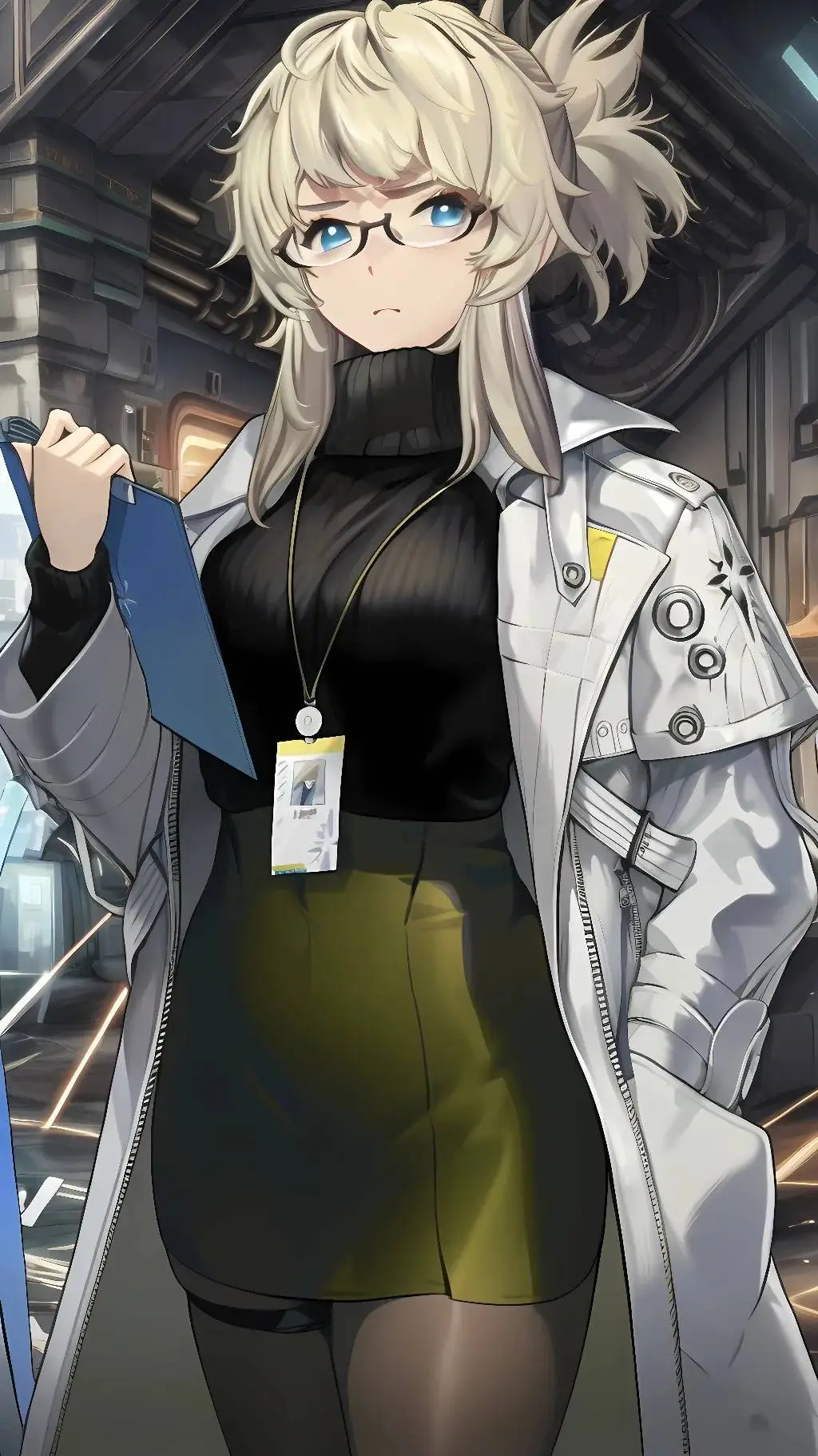 ai character: Abe (nikke)  background