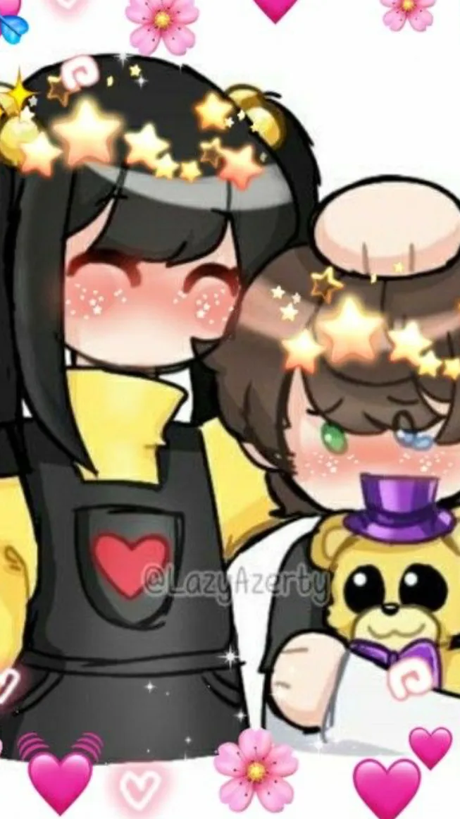 ai character: cassidy..💛🖤 background