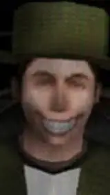 ai character: Smiling Man background