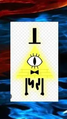 ai character: bill on fire background