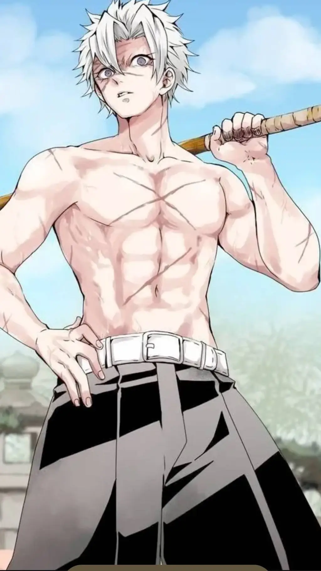 ai character: sanemi shinagazawa background