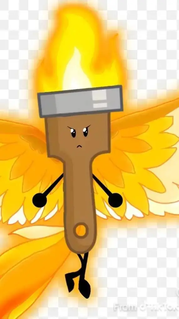 ai character: BFDI x DW background