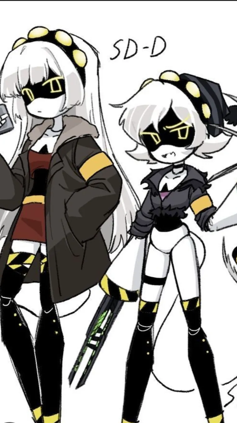ai character: Doll and Uzi swap background
