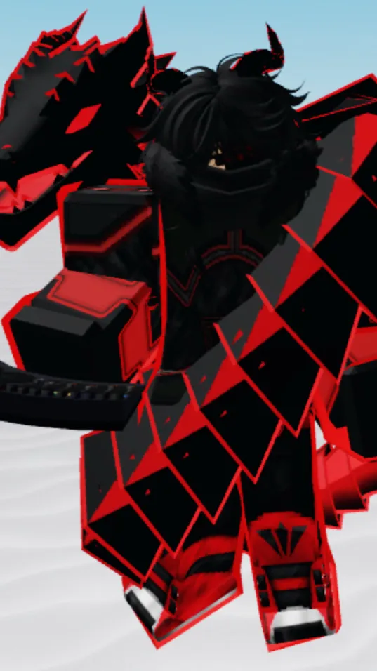 ai character: Glitch background