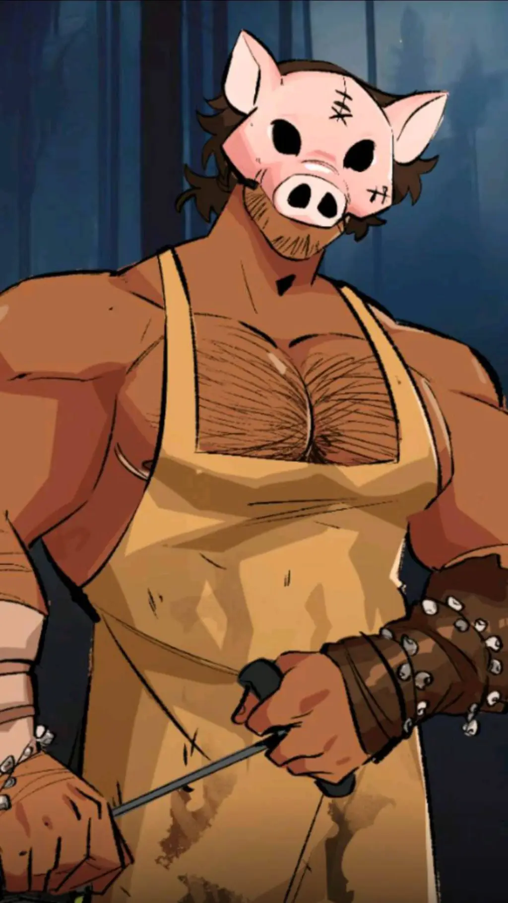 ai character: Leather (parent?) background